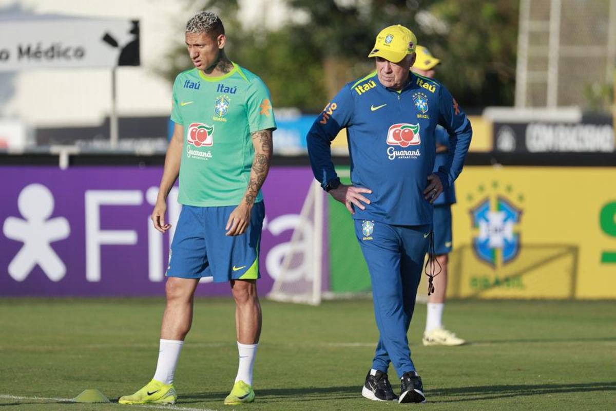 Ancelotti quedó en shock: su primer entrenamiento como DT de Brasil y los tres jugadores que faltan