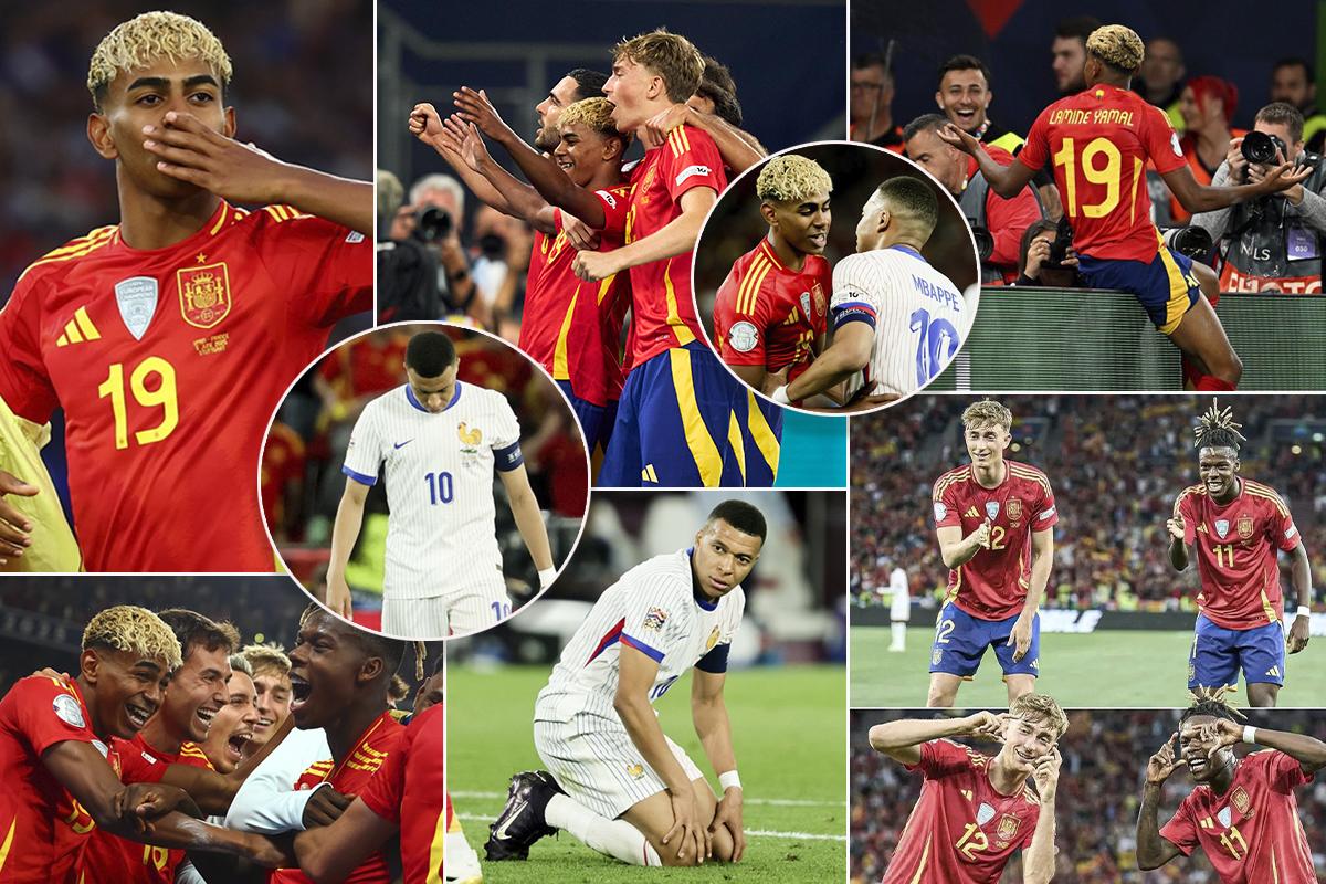 Lamine Yamal destrozó a Mbappé y festeja a lo Cristiano Ronaldo; Francia vivió una pesadilla frente a España