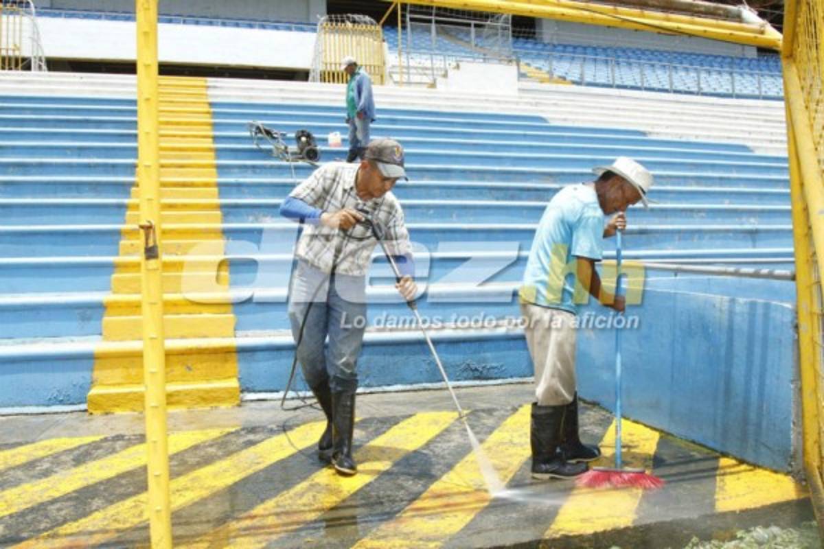 ¡BELLEZA! Así pulen el estadio Olímpico para el partido contra Estados Unidos