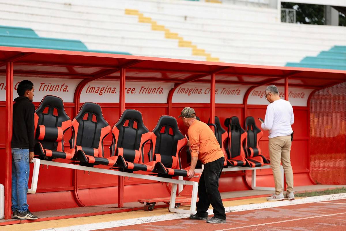 ¡Luce impecable! El Olímpico listo para albergar una nueva final de Liga Nacional; así lo cuidan previo al Marathón-Olimpia
