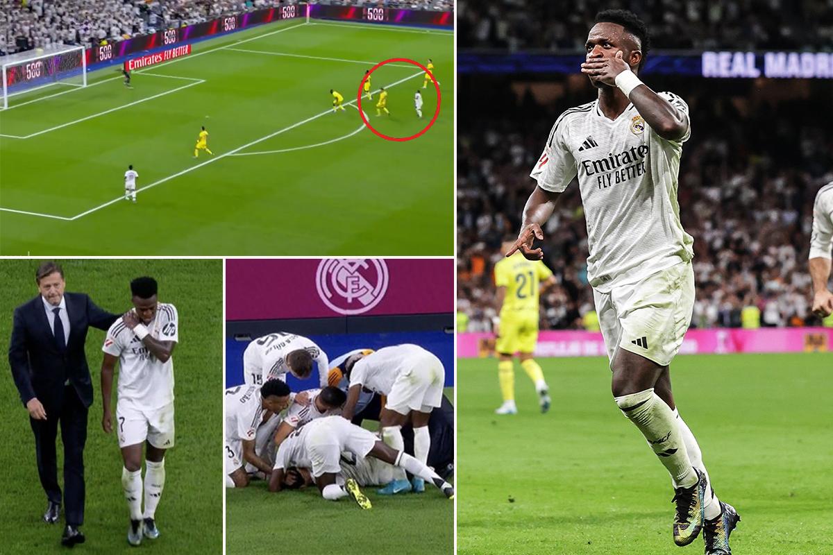 Amargo triunfo del Real Madrid: derrotó al Villarreal, pero Vinicius y Carvajal se fueron lesionados