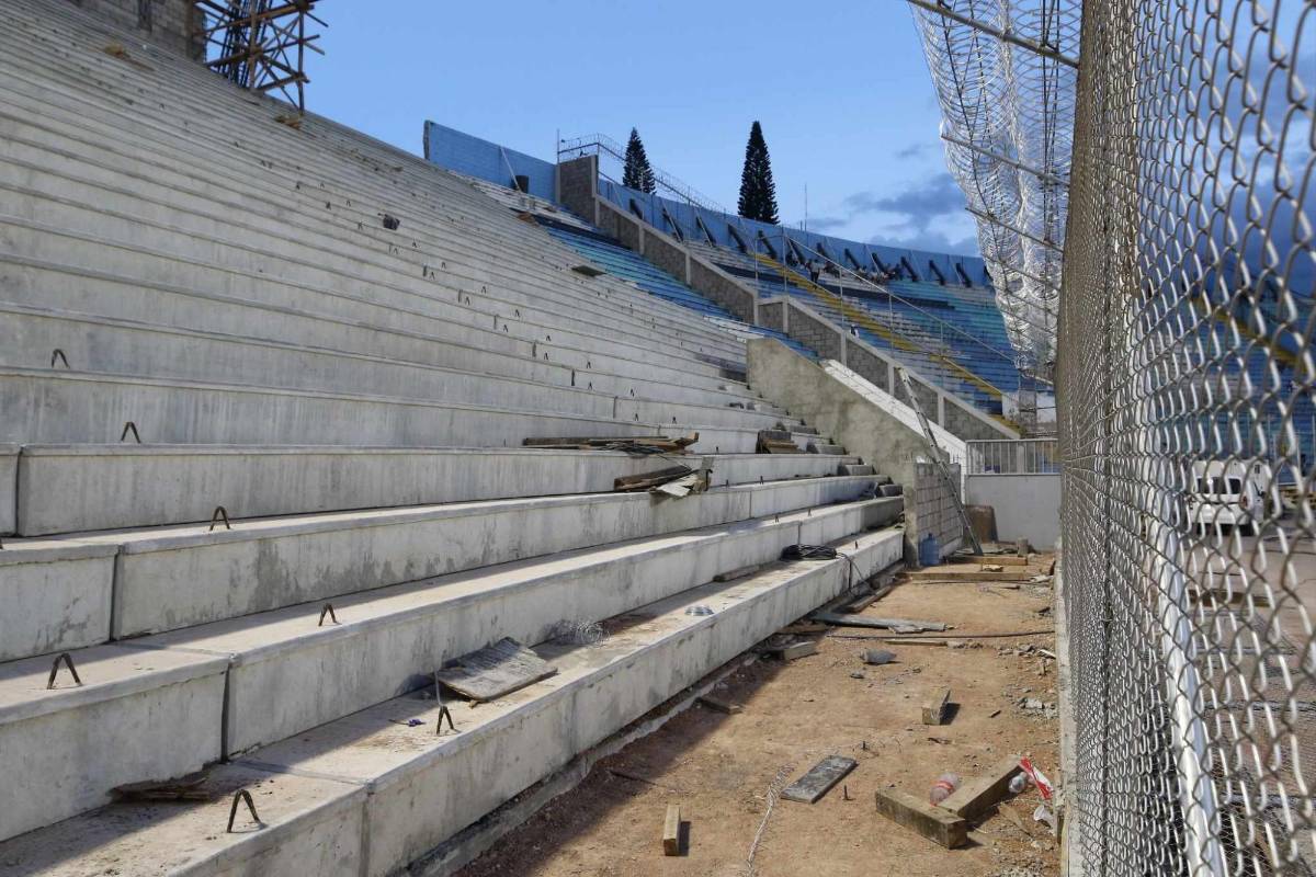¡Hay fecha de entrega! Así avanza la etapa final de las graderías del estadio Nacional de Tegucigalpa