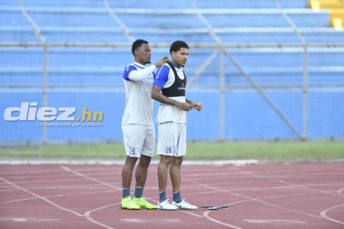Risas y la broma de Elis a 'Choco' en el entreno de la Selección de Honduras