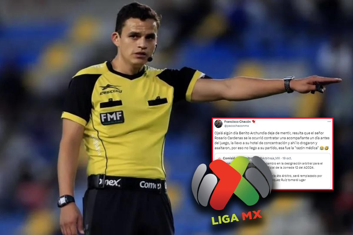 Árbitro de la Liga MX se perdió el Monterrey-Tigres y revelan el motivo: “Contrató a una acompañante y lo drogaron...”