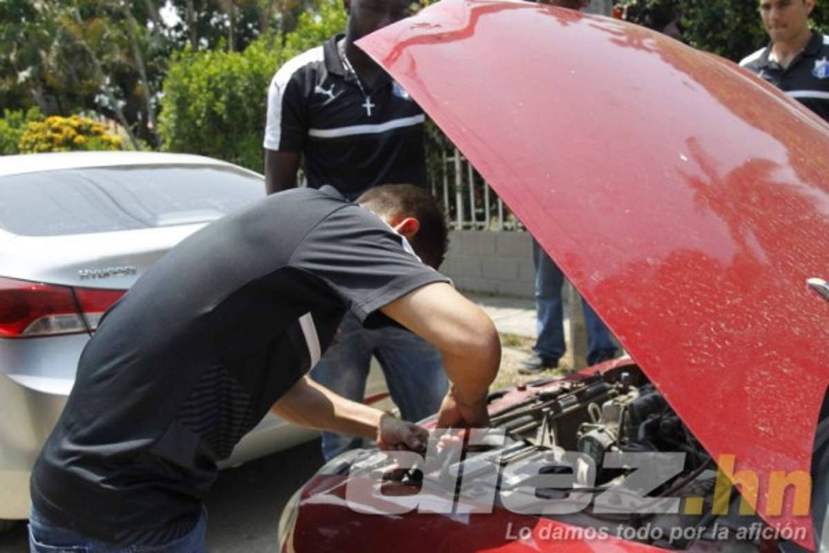 Así fue la captura de un ladrón a manos de los futbolistas del Honduras Progreso