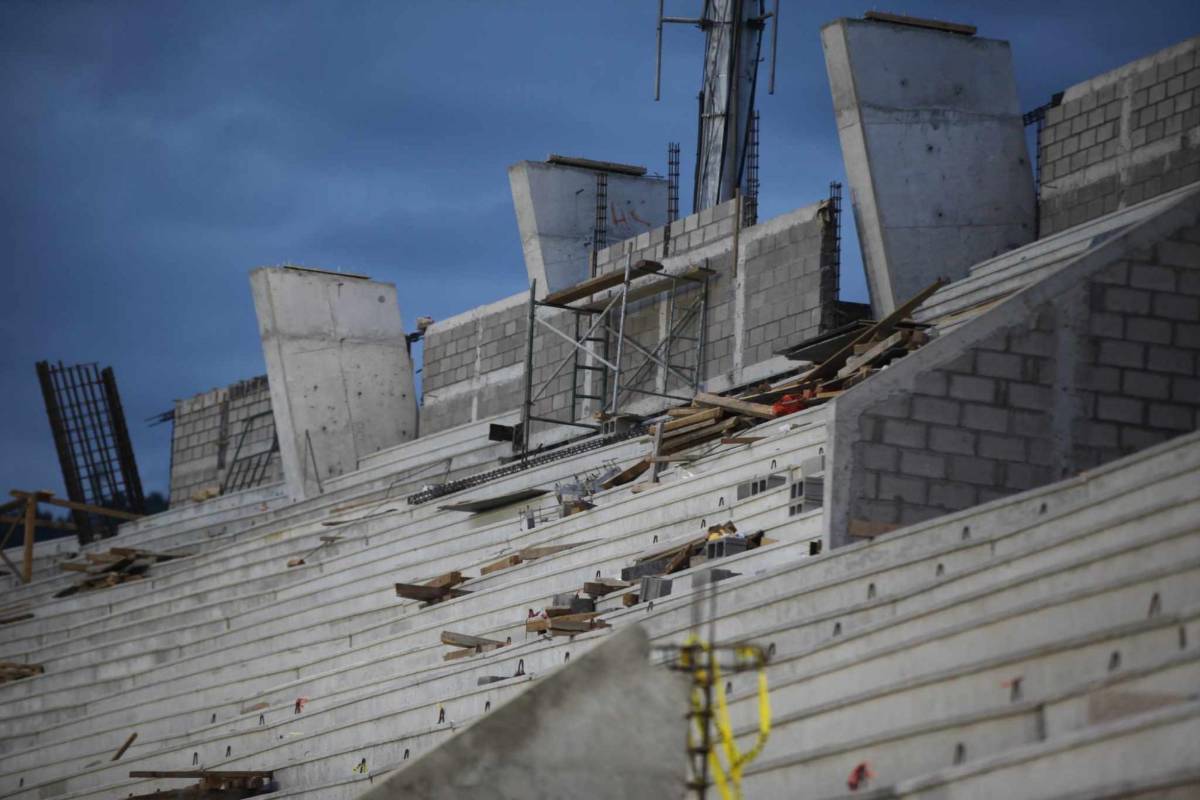 ¡Hay fecha de entrega! Así avanza la etapa final de las graderías del estadio Nacional de Tegucigalpa