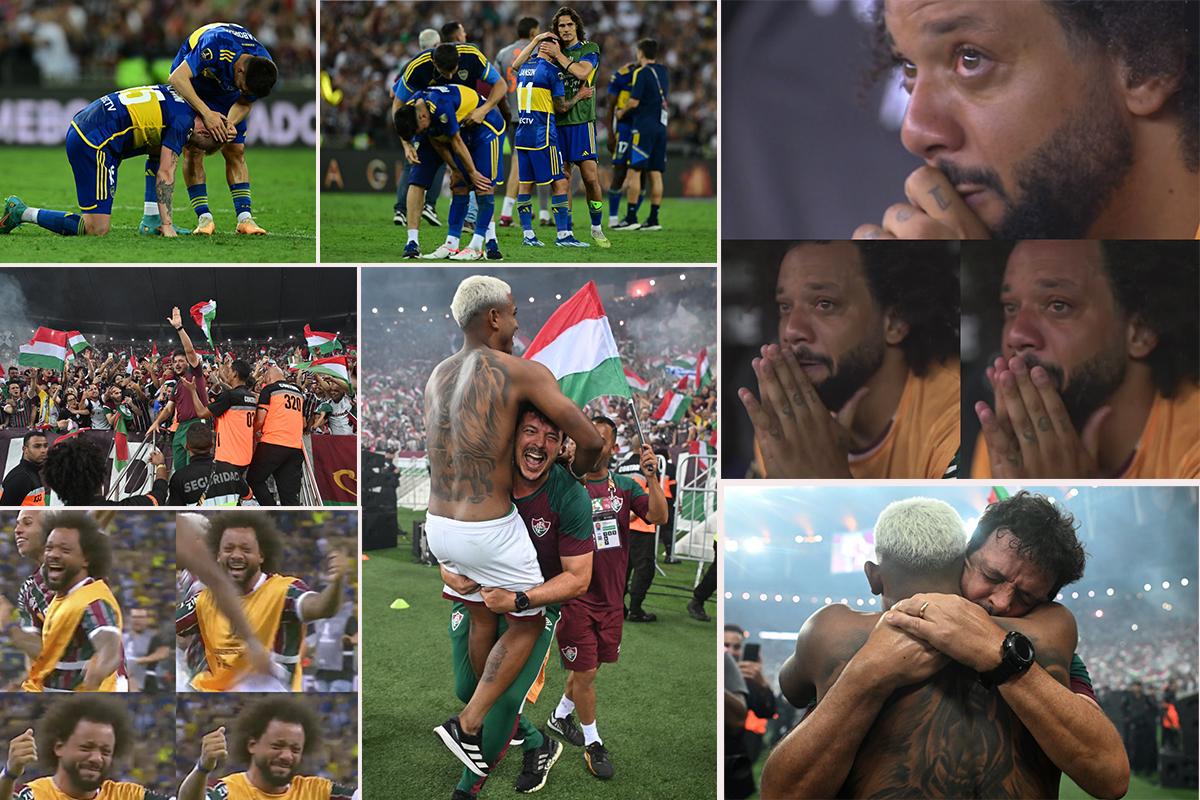 Marcelo llora por ganar la Copa Libertadores con Fluminense y los jugadores de Boca Juniors destrozados en el Maracaná