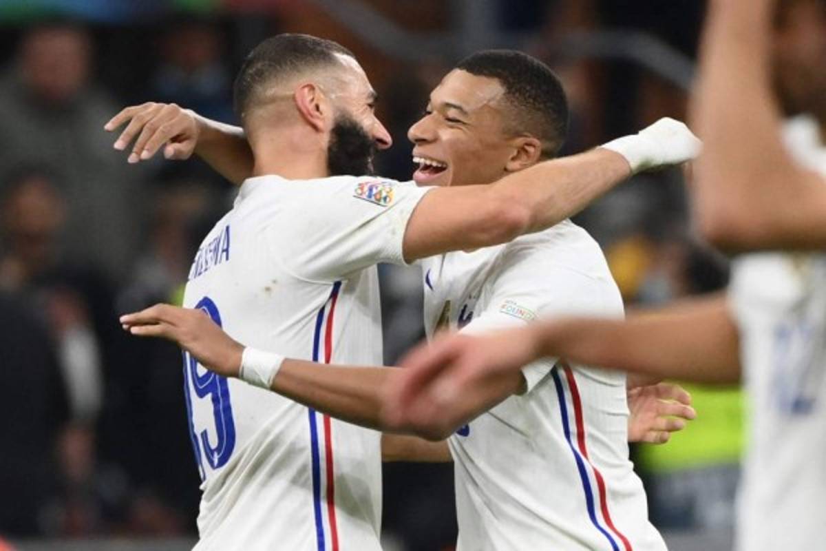 El beso de Mbappé y así celebró con Benzema el título de la Liga de Naciones; Luis Enrique y el gesto con sus jugadores