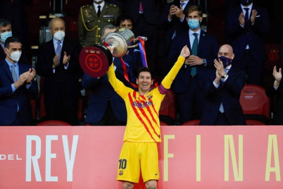 Así celebraron Antonela Roccuzzo y las mujeres de los jugadores del Barcelona el título de la Copa del Rey