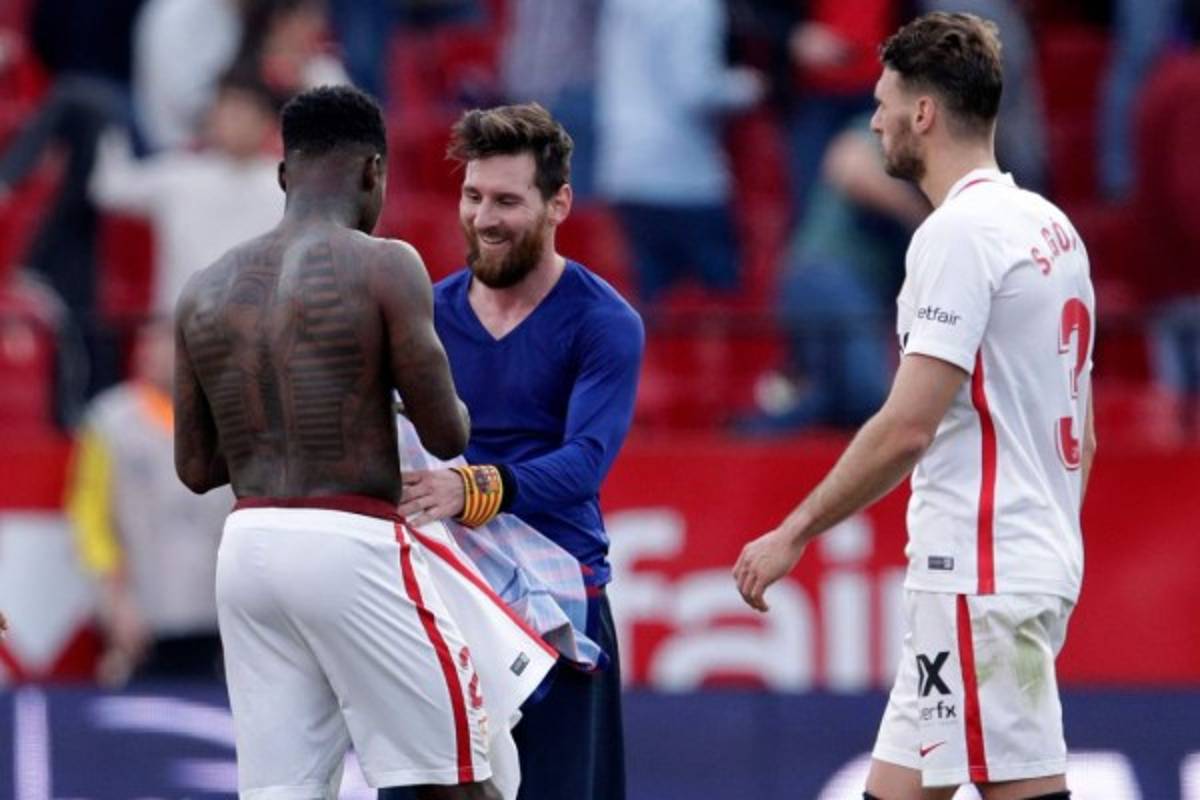 ¿Quién es? La historia detrás de las imágenes de Messi con jugador del Sevilla