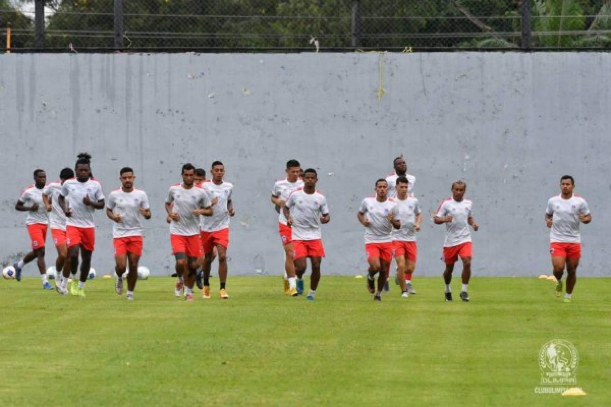 Olimpia cerró filas en el Morazán entrenando a la hora del partido de este domingo y con equipo completo