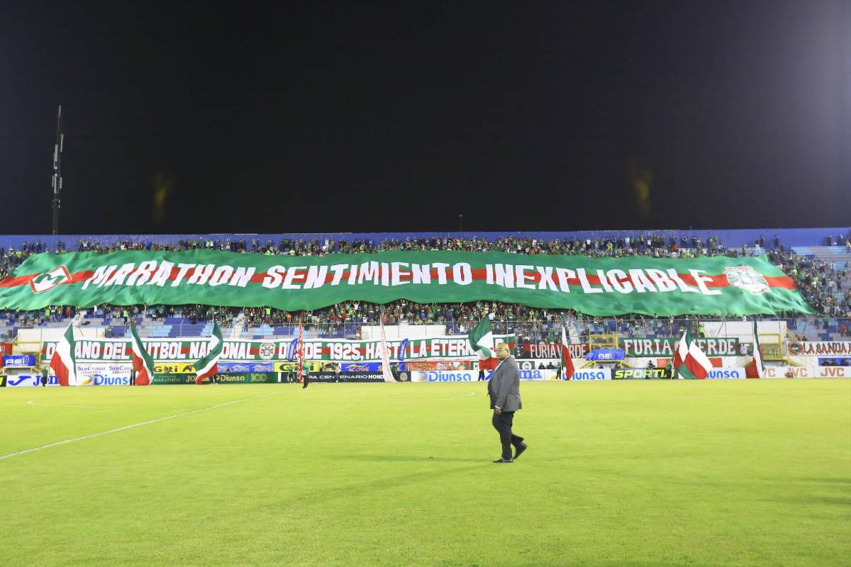 ¡Fiesta centenaria! Marathón se viste de gala y rinde homenajes a leyendas; Pachuca tuvo un detalle especial