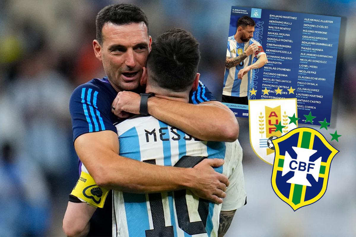 Argentina confirmó su prelista para los partidos contra Uruguay y Brasil: la figura que regresa y cinco ausentes