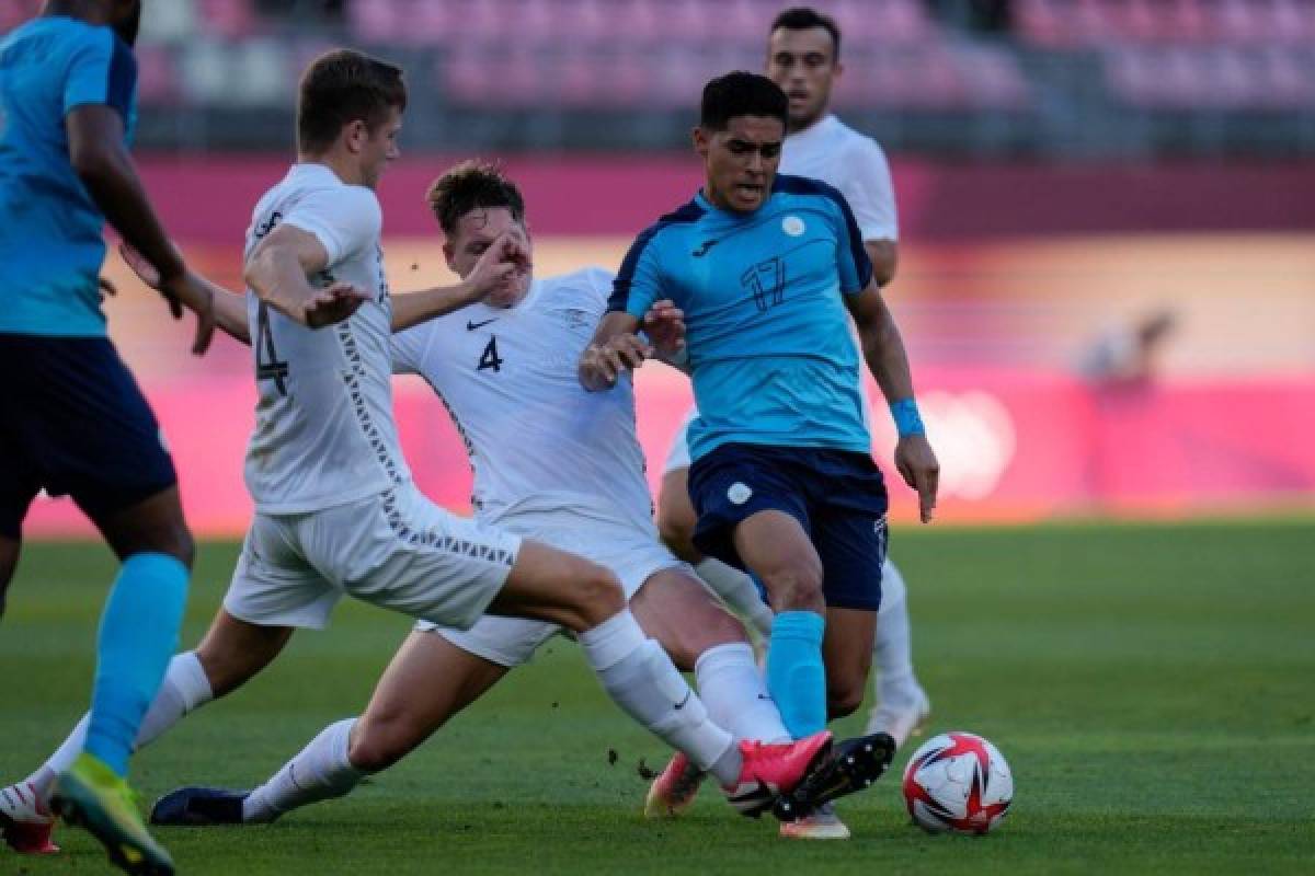 Así celebró Honduras la enorme remontada sobre Nueva Zelanda en Tokio; el uniforme que sorprendió a muchos