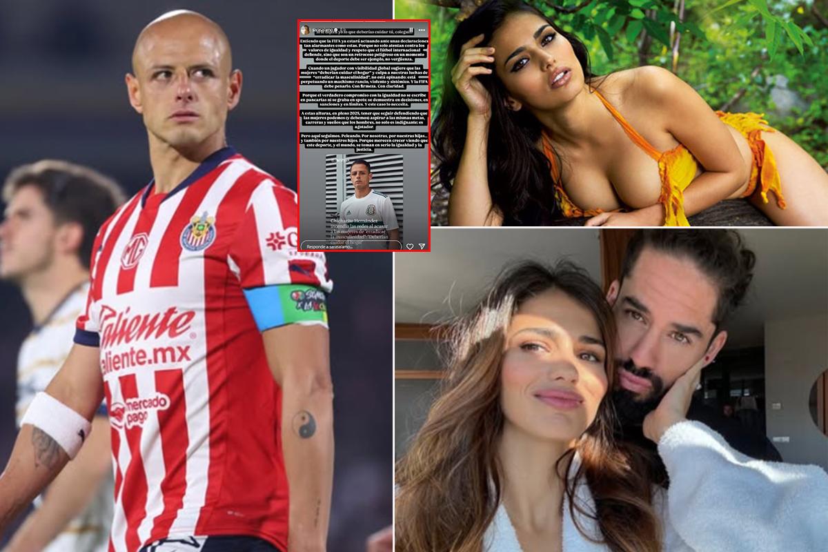 La esposa de Isco fulmina al Chicharito Hernández por su opinión sobre las mujeres: La FIFA debe penarlo