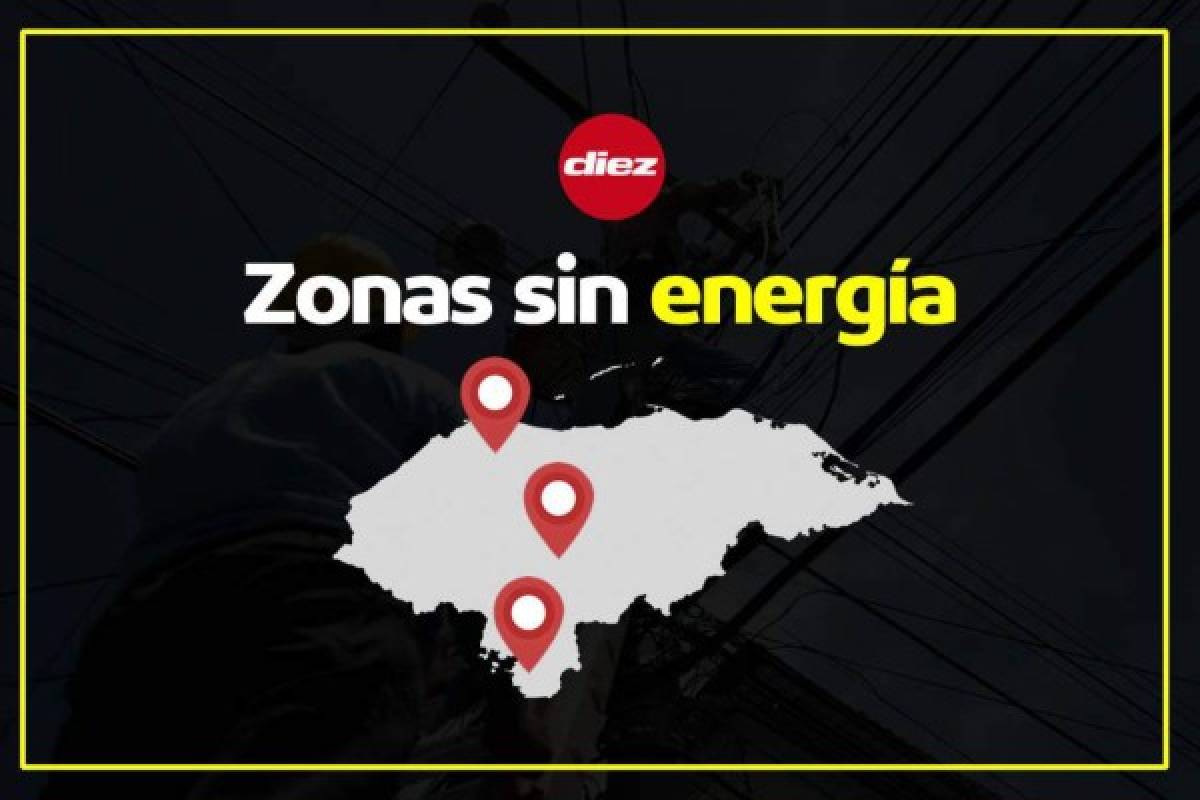 San Pedro Sula y todas las zonas que no tendrán energía este jueves en Honduras