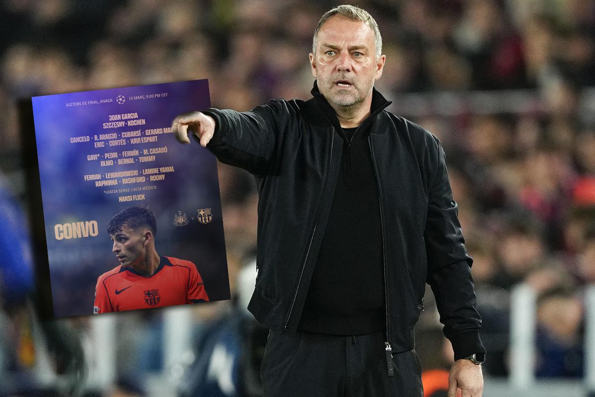 Convocatoria del Barcelona para enfrentar al Newcastle en la Champions League: la gran novedad en la lista de Flick