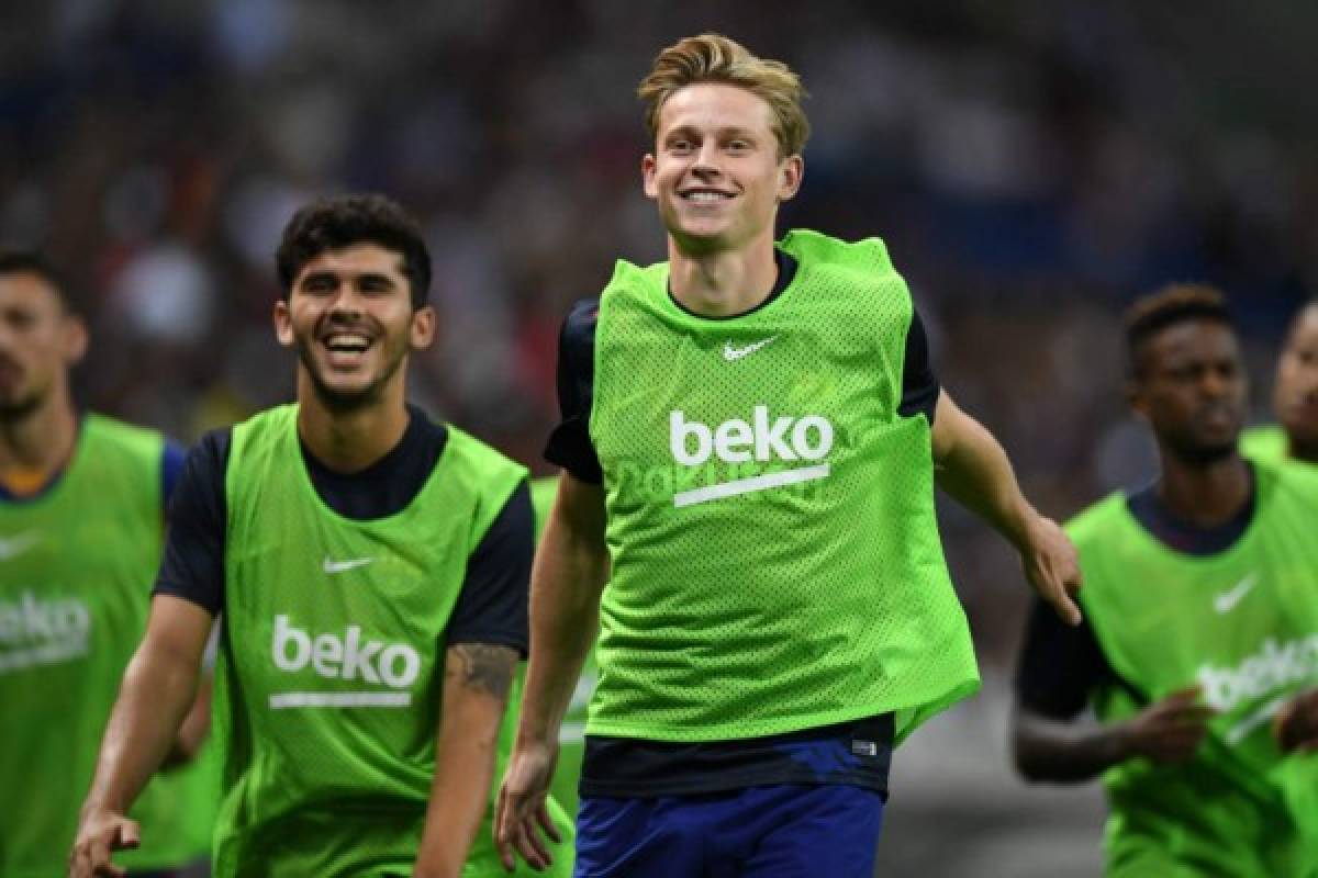 Fotos: Así fue el estreno de Griezmann y De Jong con el FC Barcelona