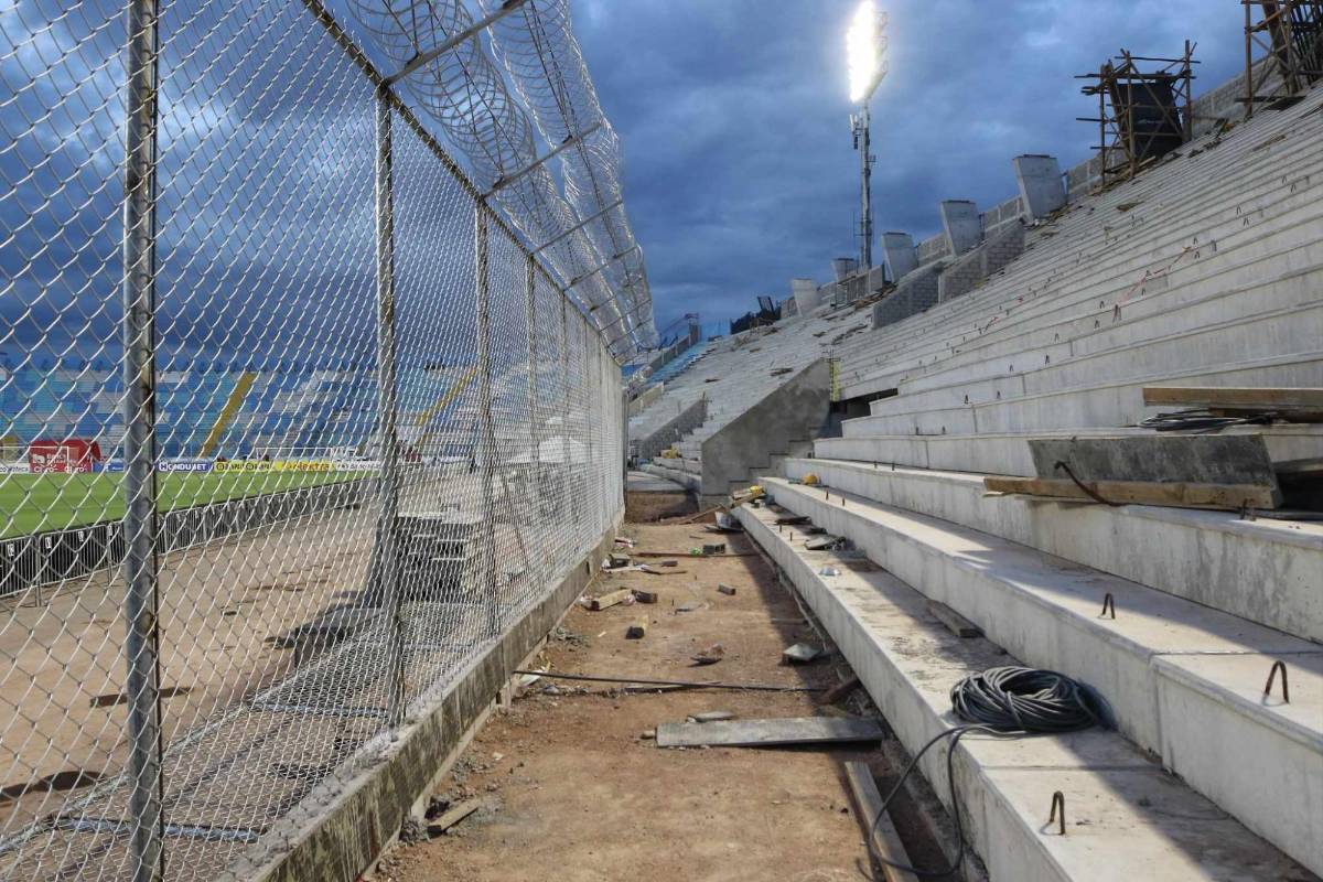 ¡Hay fecha de entrega! Así avanza la etapa final de las graderías del estadio Nacional de Tegucigalpa