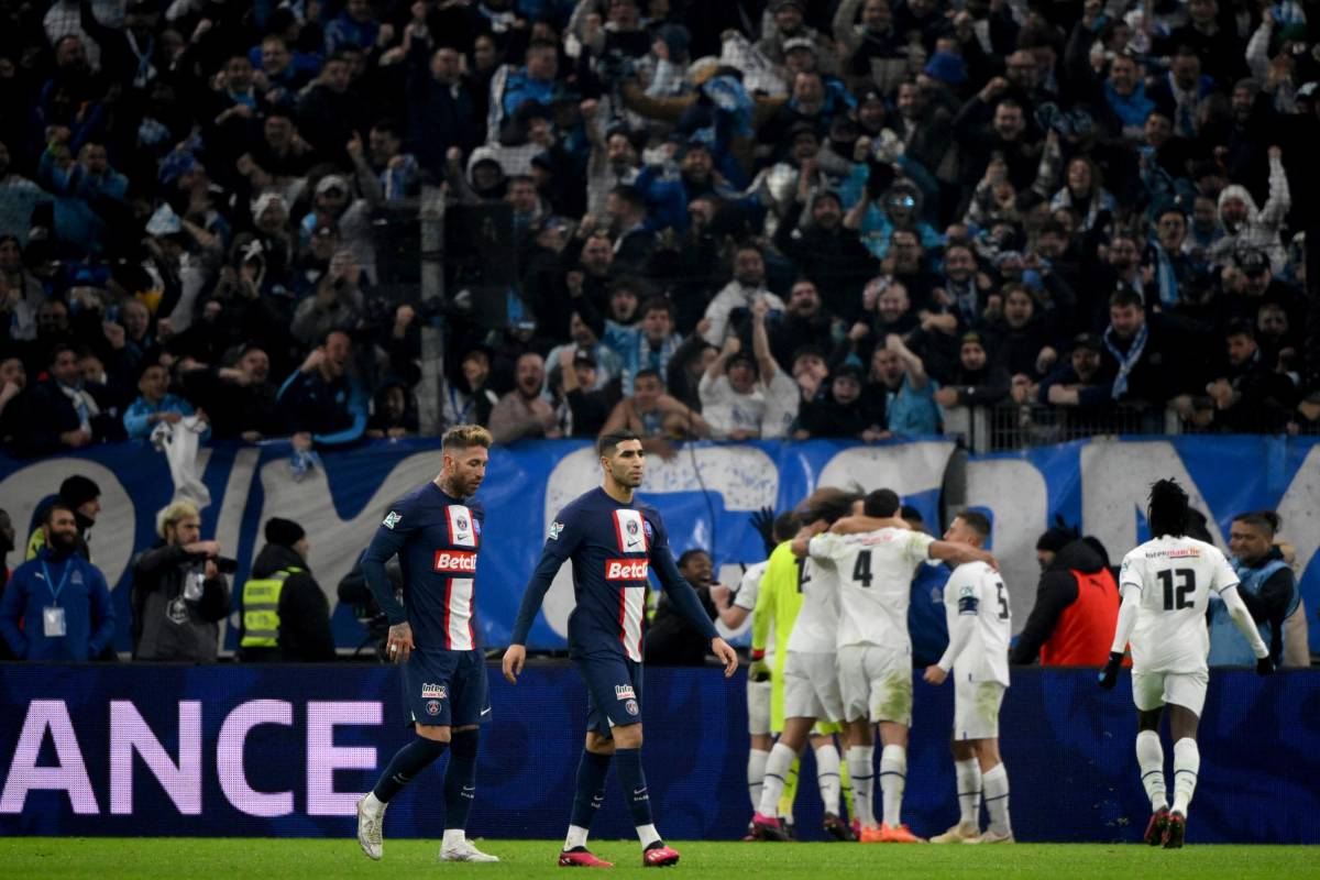 No se vio en TV: La maldición de Messi y el “10” en el PSG, la bronca del técnico Galtier y el eufórico festejo del Marsella