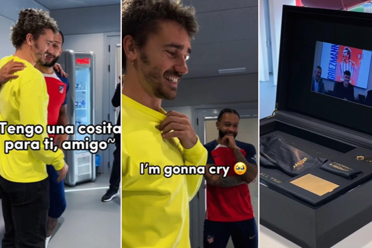 Sorprendieron a sus novias en San Valentín; el tremendo regalo de Memphis Depay para Griezmann por su amistad