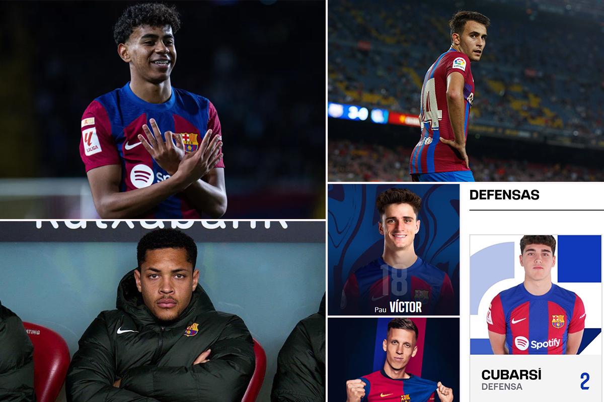 Los dorsales en el Barcelona para la temporada 2024-25 y los jugadores que no están inscritos en LaLiga