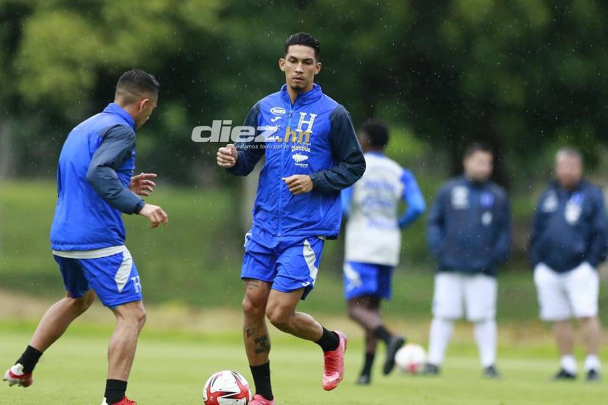 ¡Dos novedades y lluvia! Las postales del segundo entreno de la Selección de Honduras de cara al amistoso con Colombia