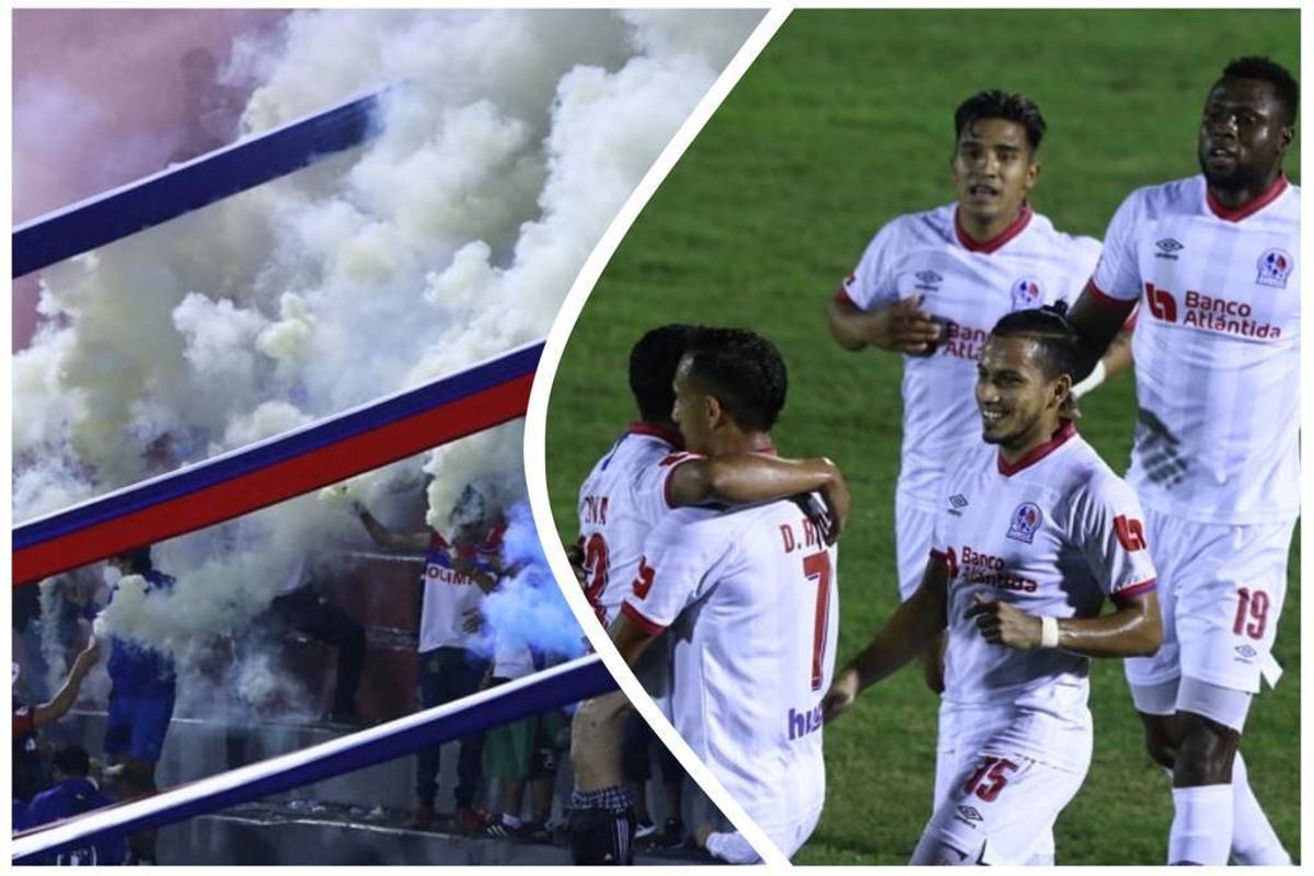 Comisión de Disciplina sanciona al Olimpia con 20 mil lempiras de multa por quema de pólvora de su afición durante el juego ante Vida