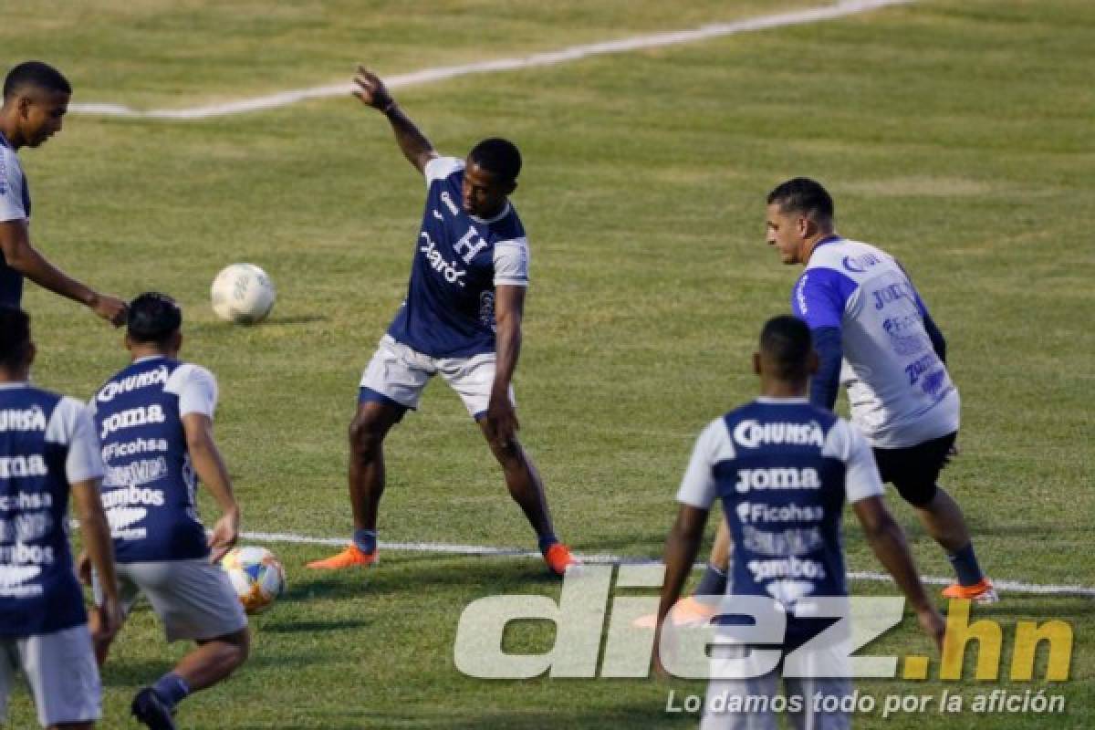 Risas y con un grupo pequeño: Así fue el primer entrenamiento de Honduras en San Pedro Sula