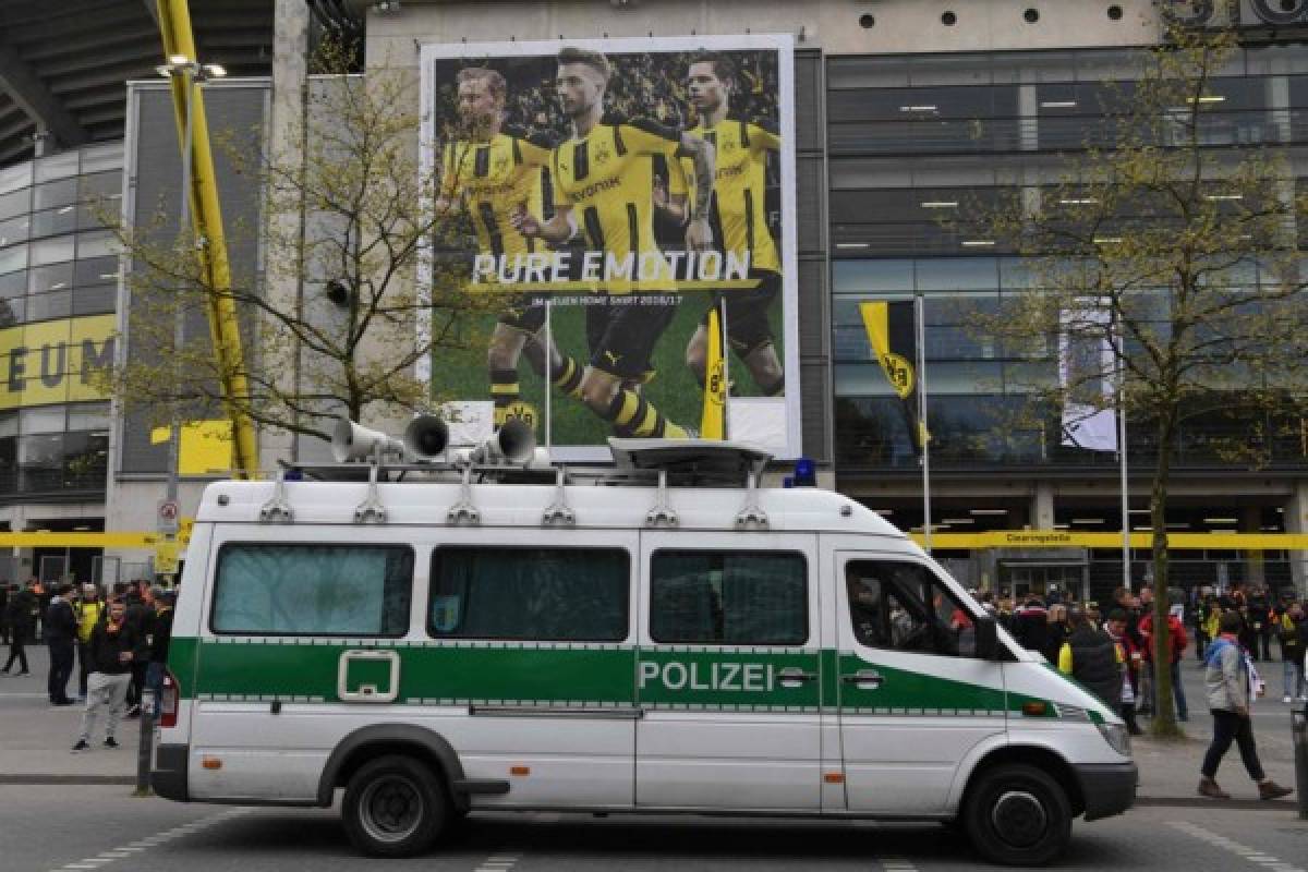 ¡LO BLINDÓ! Policía alemana resguardó así el Dortmund-Mónaco