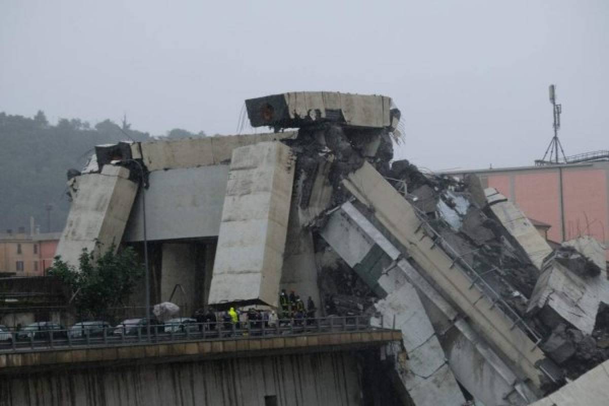 EN FOTOS: Así quedó el puente que se derrumbó en Génova, Italia