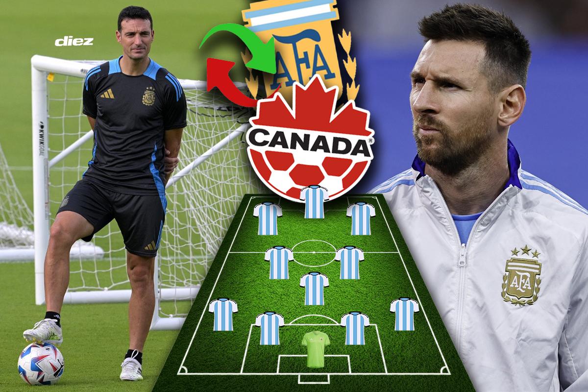 ¿Juega Messi? Scaloni definió el 11 de Argentina para el duelo de semifinales ante Canadá en Copa América
