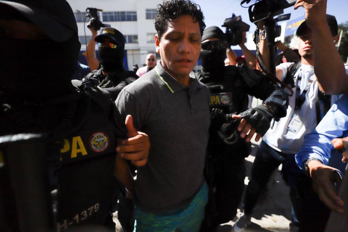 Por tierra y aire: Así fue escoltado el “Pescado” Bonilla hacia los juzgados bajo fuerte dispositivo de seguridad