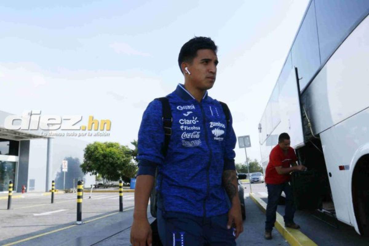 FOTOS: Jugadores de Selección de Honduras llegan tristes tras goleada ante Brasil