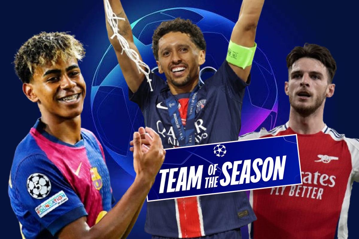 UEFA reveló el 11 ideal de la Champions League: dos figuras del Barcelona y PSG arrasa con todo