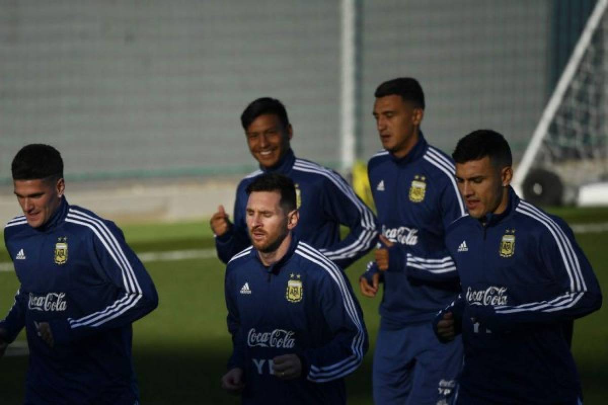 FOTOS: Así fue el primer entrenamiento de Messi en su regreso a la selección de Argentina