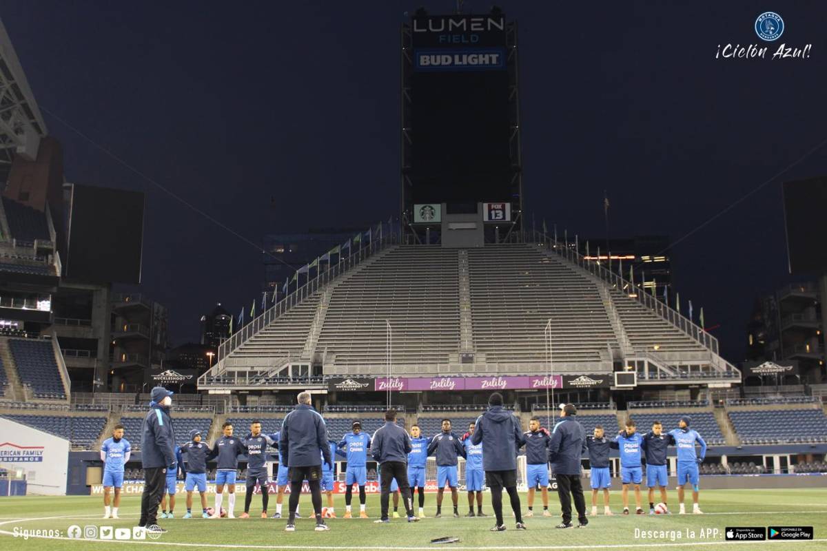¡Arropados por el frío! Así entrenó Motagua en el helado Seattle en la previa de la vuelta por la Conchampions