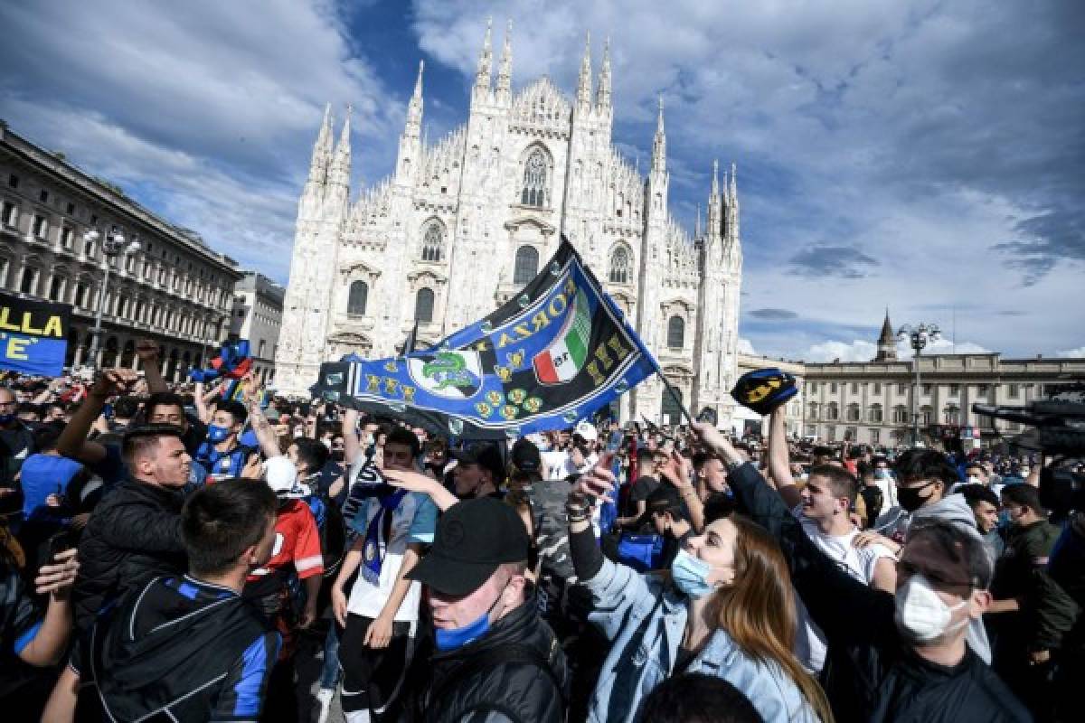 ¡Así se celebra la caída de un imperio! El festejo de los hinchas y jugadores del Inter tras campeonizar en Serie A