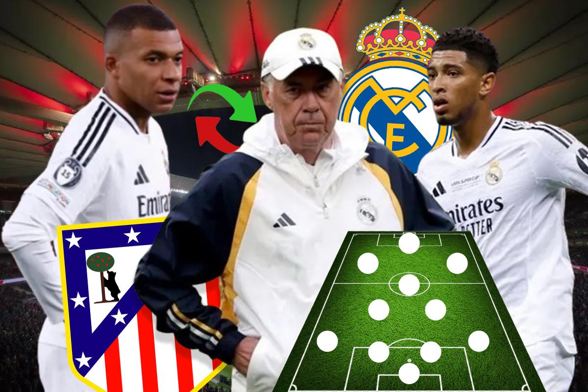 ¿Sin Mbappé? Alineación del Real Madrid para eliminar al Atlético de la Champions League