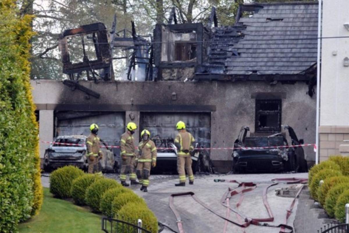 Así quedó su flota de autos: incendiaron la mansión del presidente del Celtic mientras dormía; 'estamos perturbados'