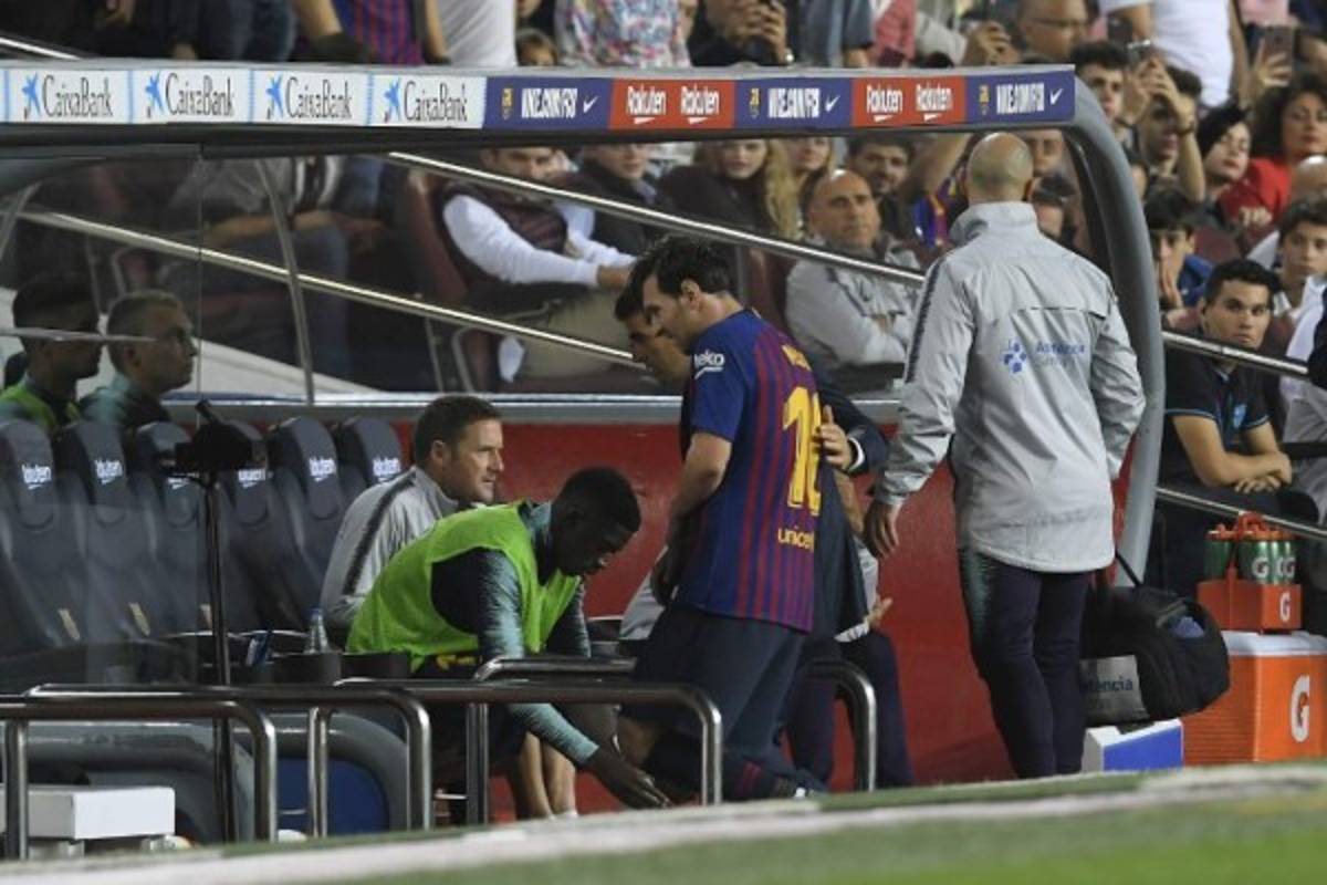 FOTOS: Así fue el sufrimiento de Messi tras su lesión ante Sevilla