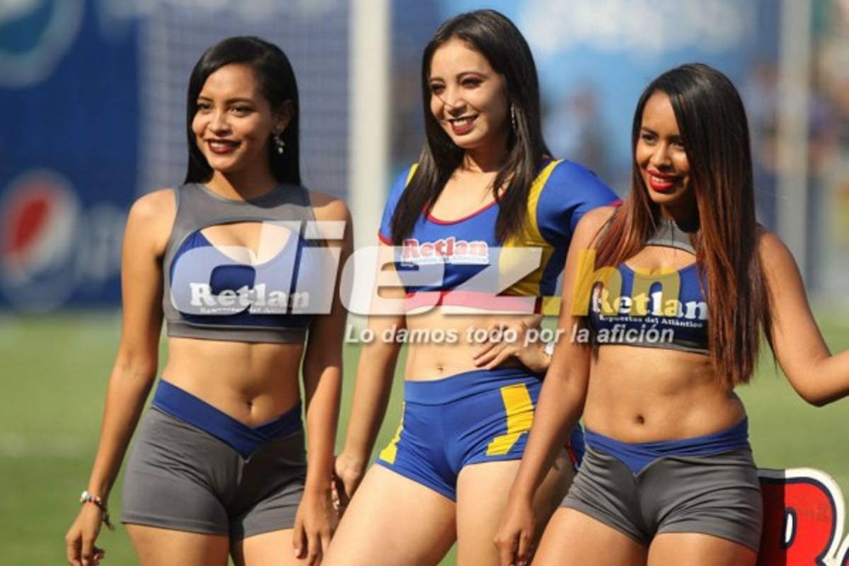 ¡Qué lindas! El lado más sexy del clásico Motagua-Olimpia en el estadio Nacional