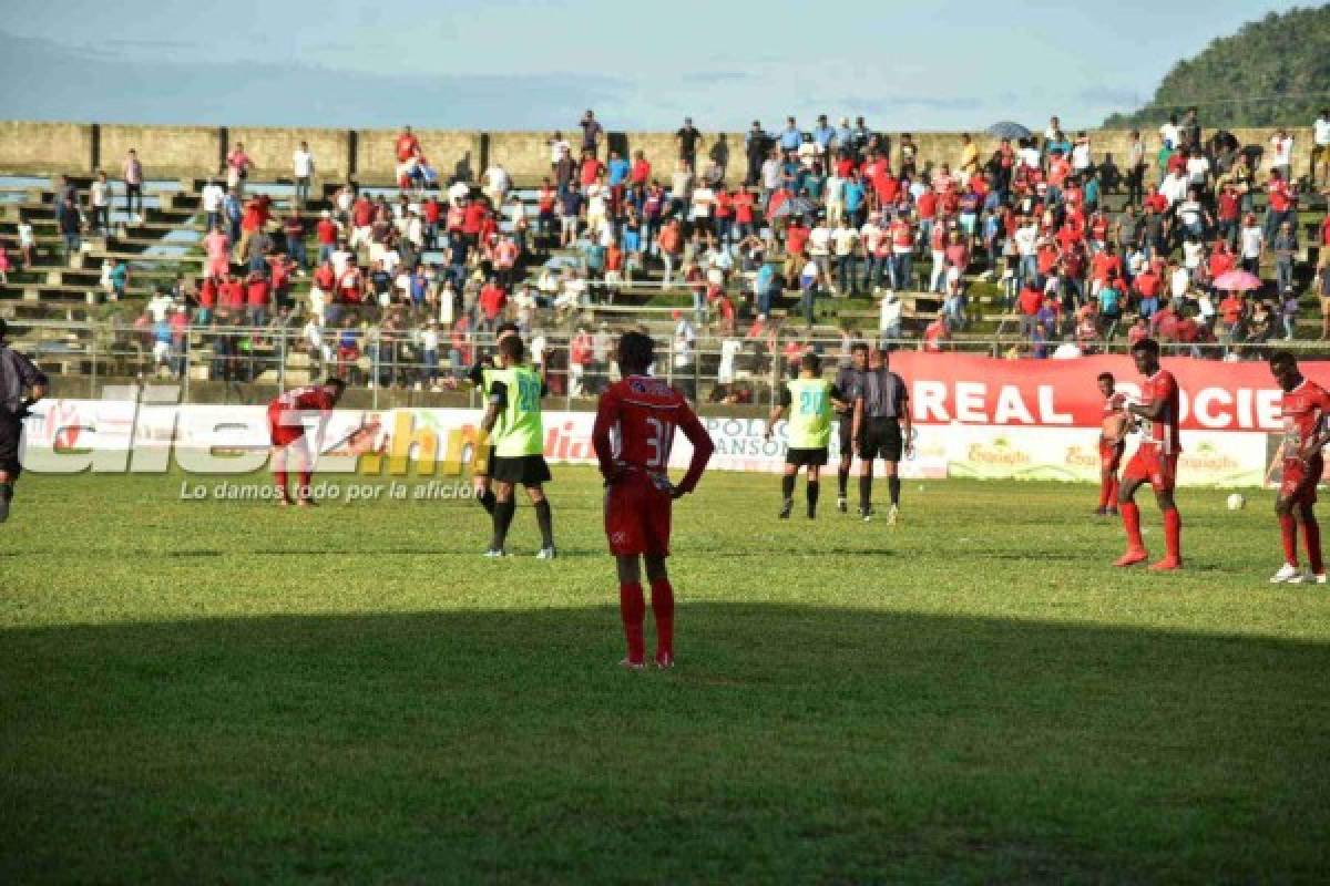 FOTOS: El júbilo y tristeza de la final de ida de la Liga de Ascenso de Honduras