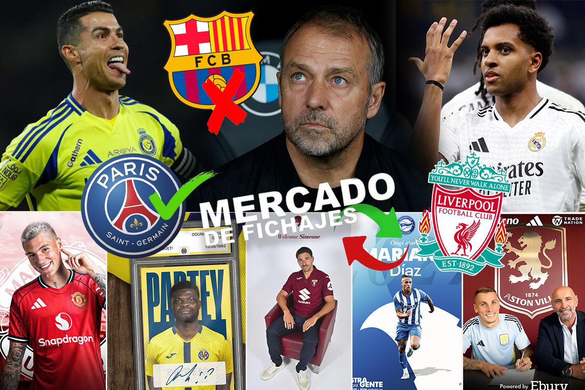 Flick pierde a una de sus figuras y se marcha con Cristiano; PSG tiene nuevo portero y locura del Liverpool por 150 millones