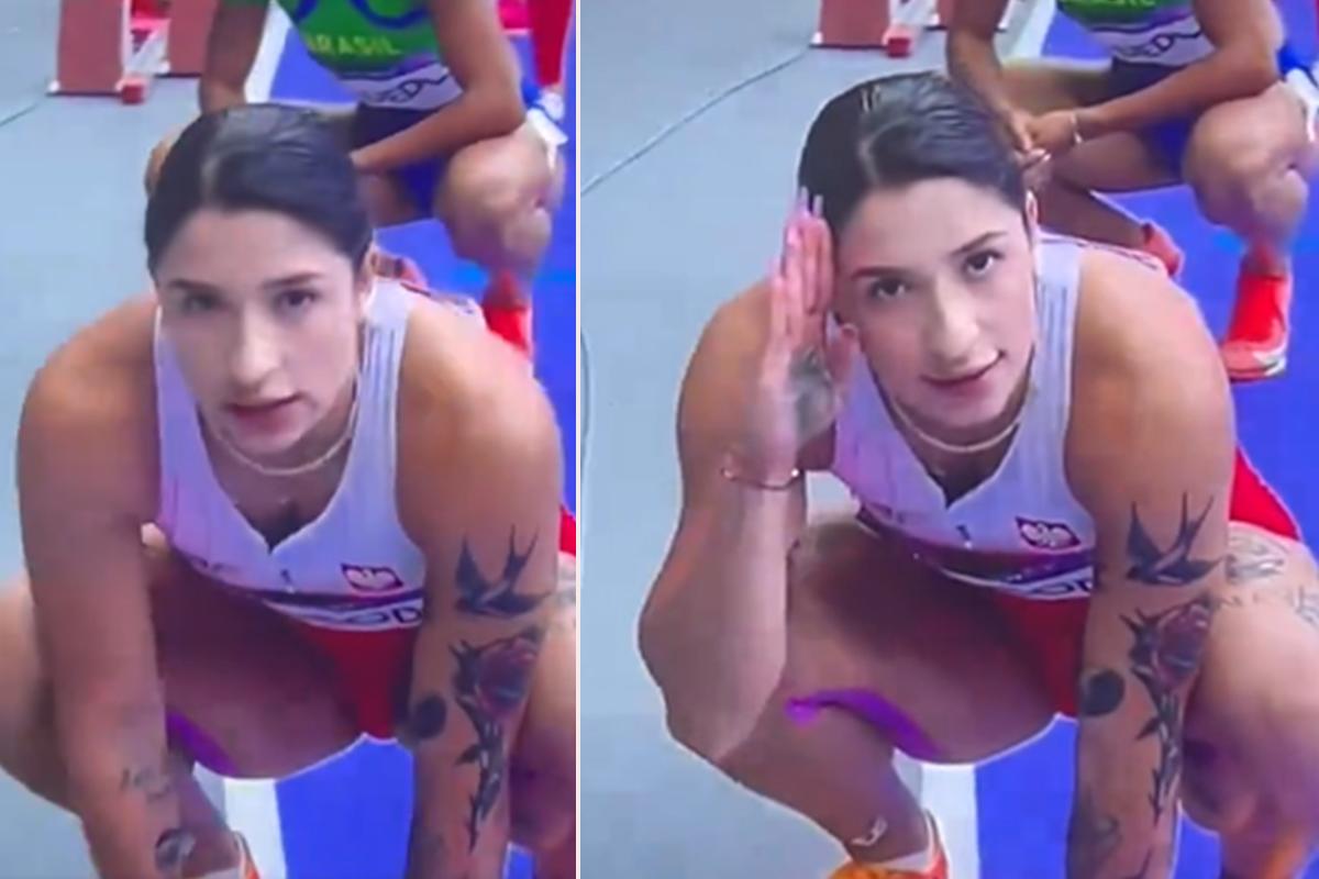 París 2024: así es la corredora polaca que se hizo viral por un peculiar saludo y exuberantes tatuajes