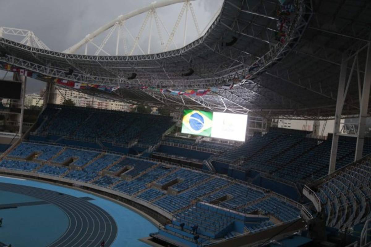 Así de bello luce el estadio Engenhão, donde debutará Honduras