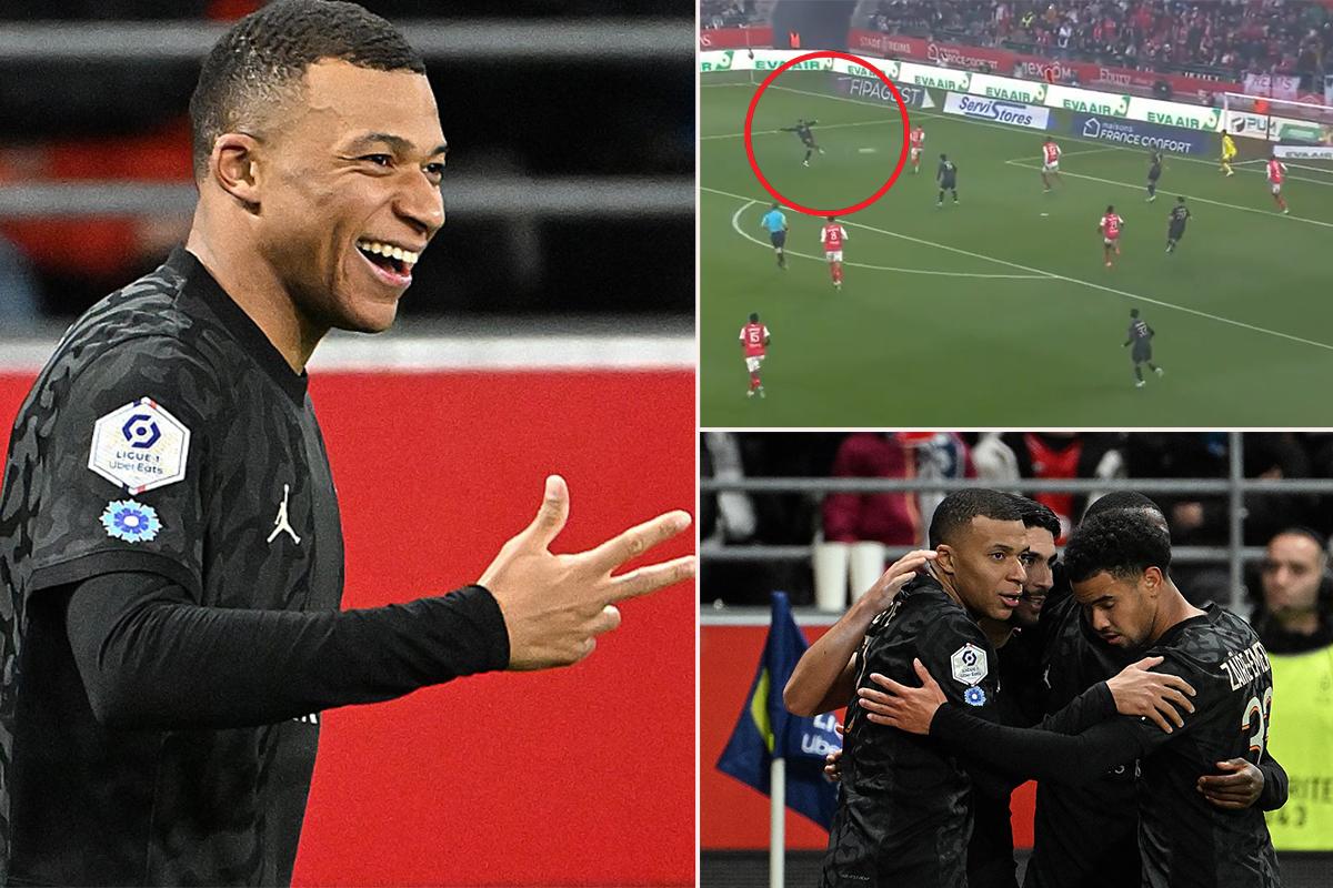 Mbappé hizo tres goles y lideró la victoria del PSG para tomar el liderato de la Ligue 1