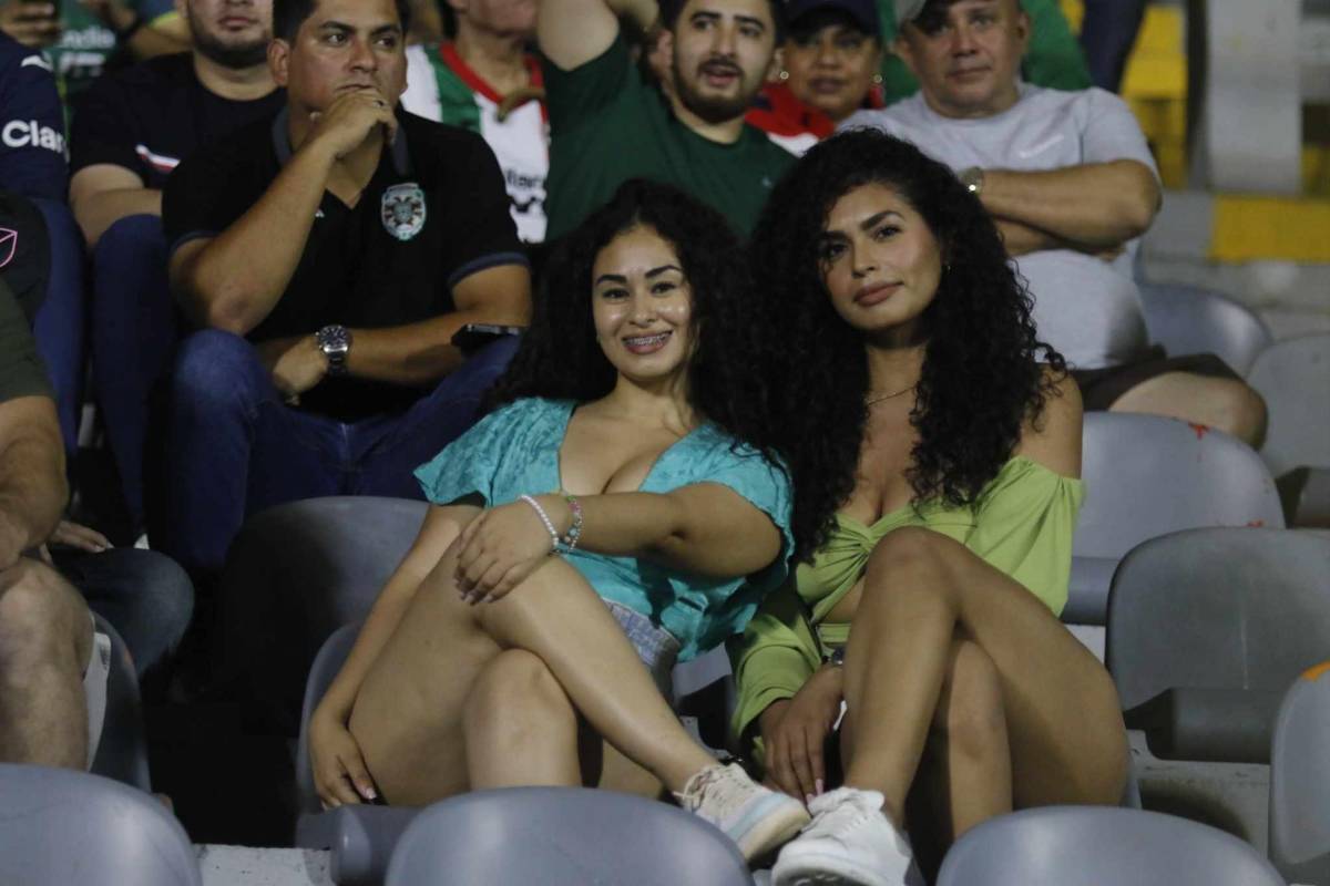 ¡Qué muñecas! Hermosas chicas levantaron suspiros en el Marathón-Motagua que se jugó en el Morazán