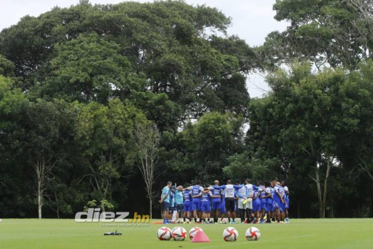 Los cariñitos de Edwín Rodríguez y las bromas de Deiby: el penúltimo entreno de Honduras con el combo completo