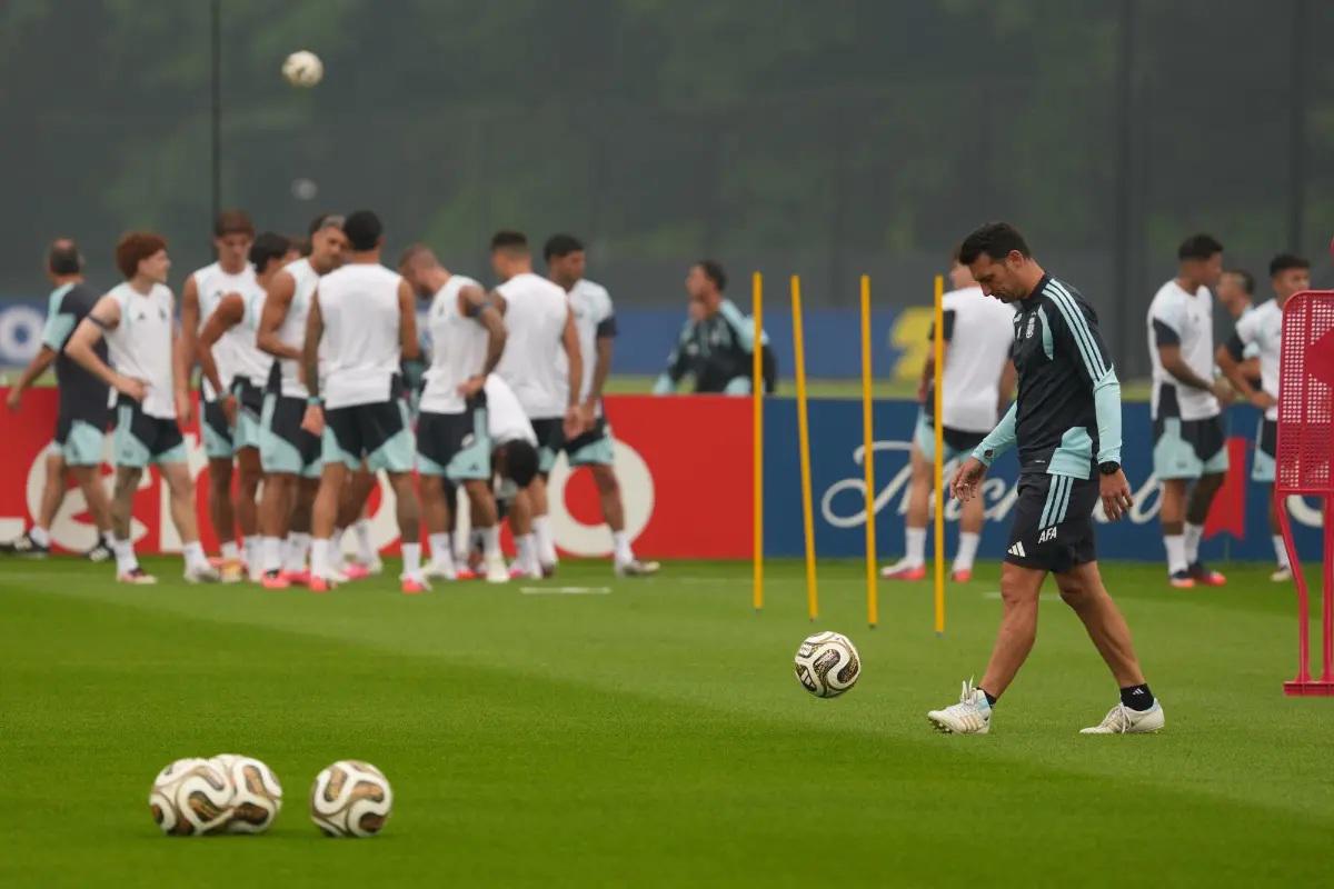 Alineación de Argentina para ser bicampeón del Mundial en la cara de España